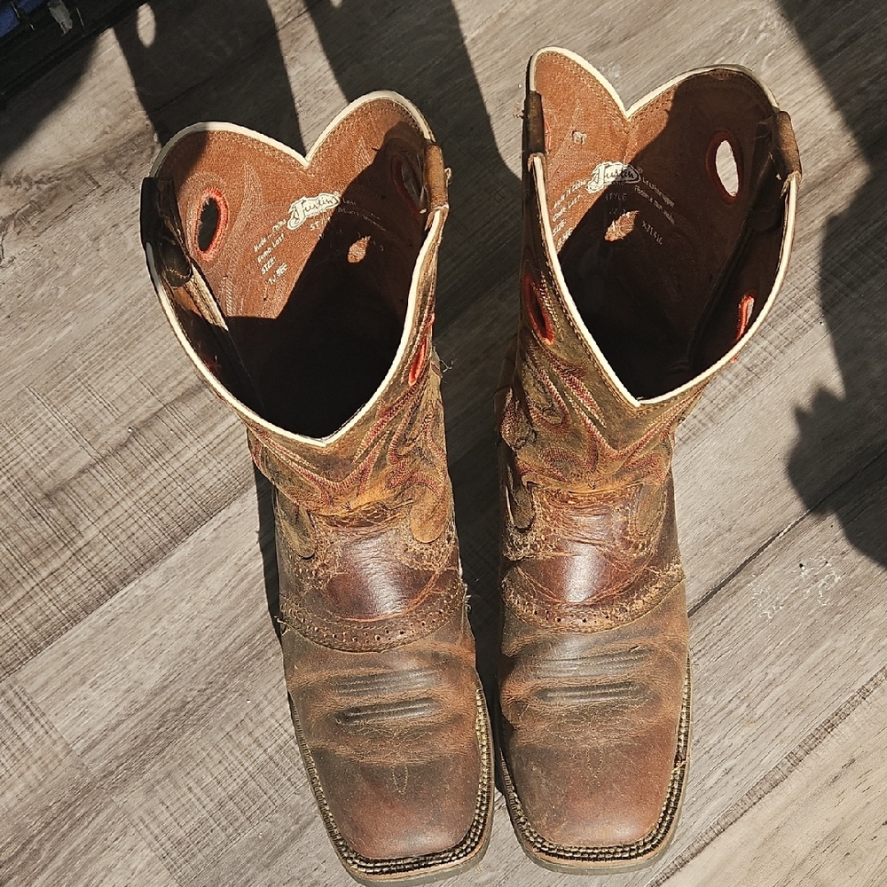 Brown Leather Cowboy Boots